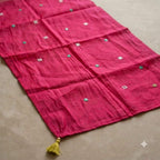 Mirror Work Embroidery Kurti Pant Set With Dupatta
