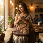 Mehroon Aari Work Shoulder Bag