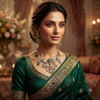 Multicolour Kundan Bridal Necklace Set